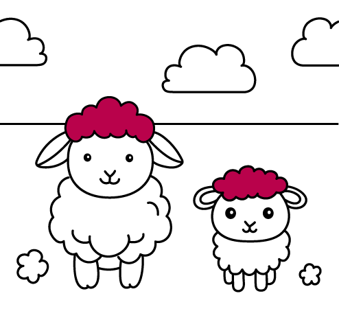 Disegni di animali da colorare gratuiti con le migliori immagini per bambini piccoli: Pecore